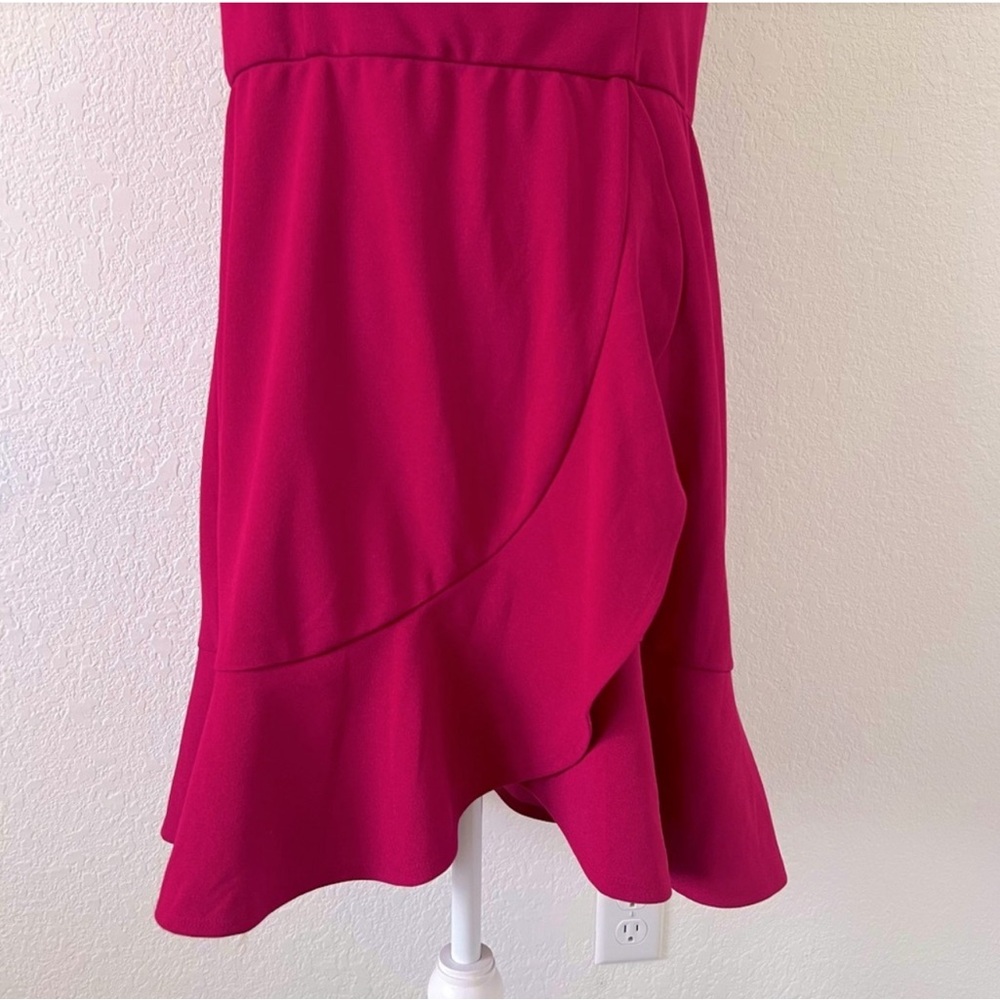 Fortune + Ivy NWOT Raspberry Ruffle Hem Dress - Picture 6 of 7